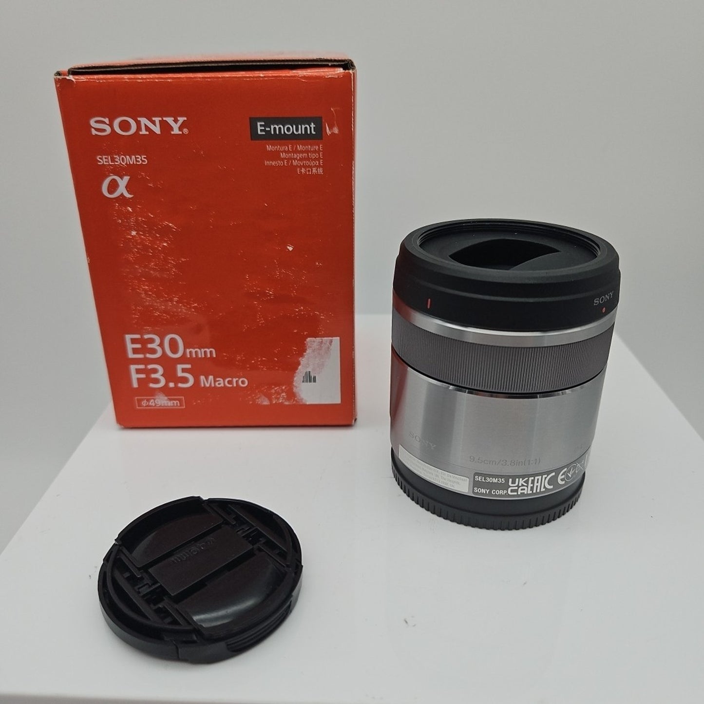 SONY E 30mm F3.5 MACRO SEL30M35 Silver AF Lens for E-Mount