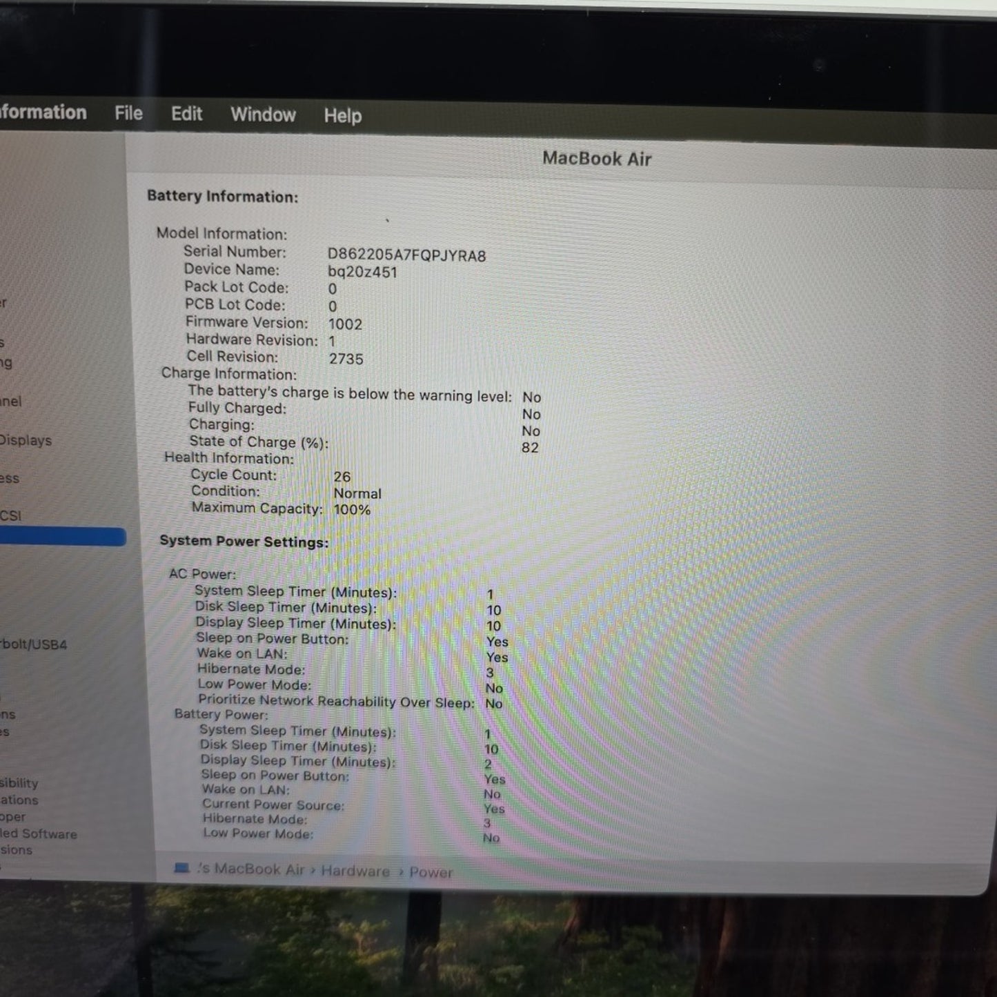 Apple M1 MacBook Air 13" 8GB 256GB (Space Gray) 2020 A2337 L124