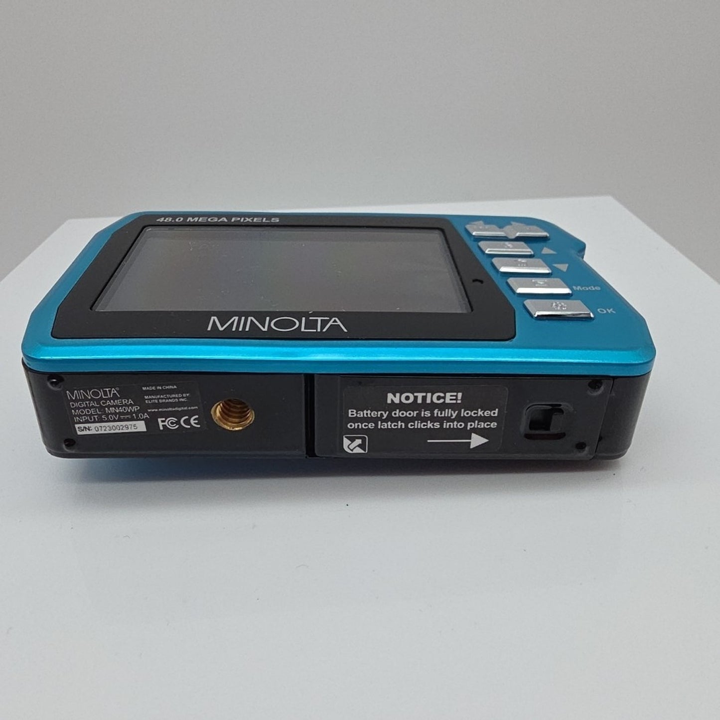 Minolta MN40WP 48MP QHD Dual LCD Screen Waterproof Digital Camera Blue