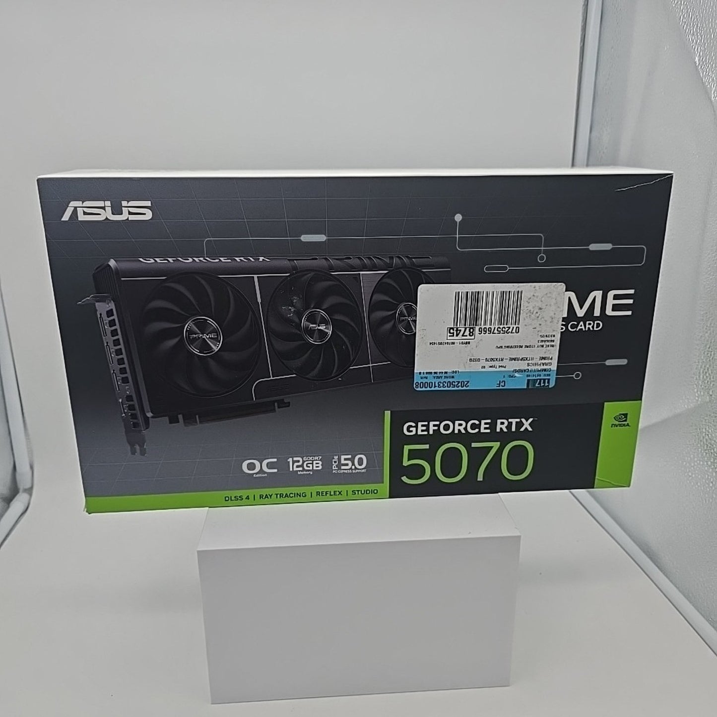 ASUS PRIME RTX 5070 OC ED 12GB 192-Bit GDDR7 PCI Express 5.0 DLSS 4.0 NA