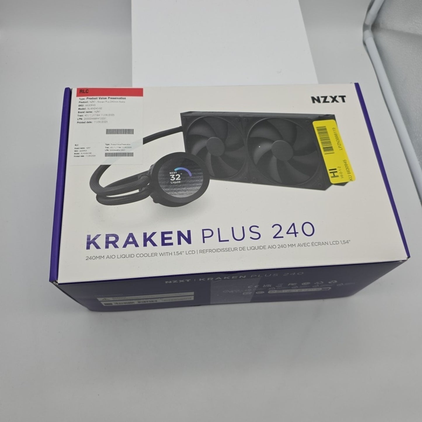Kraken Plus 240 – AIO CPU Liquid Cooler – 240mm Radiator – 2 x F120P READ