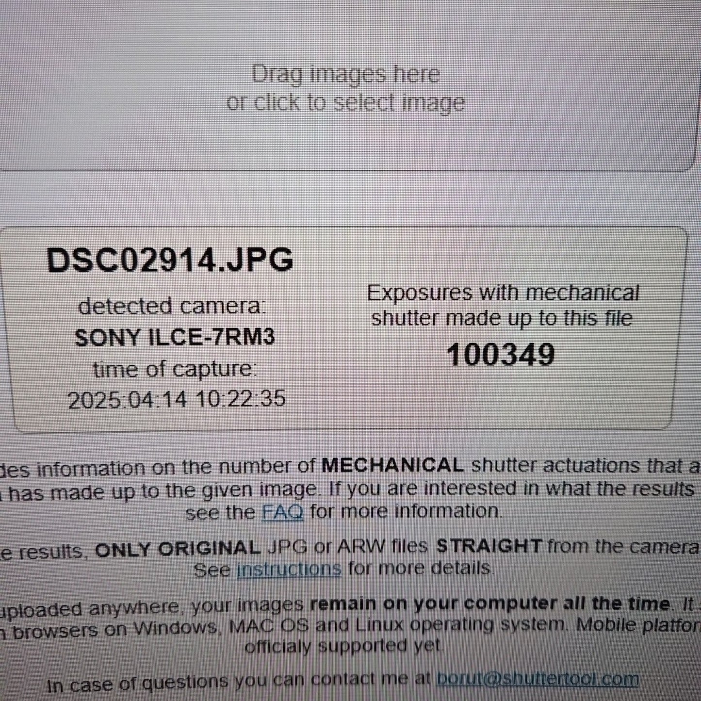 Sony Alpha a7R III Mirrorless Digital Camera (Body Only) SN:2279