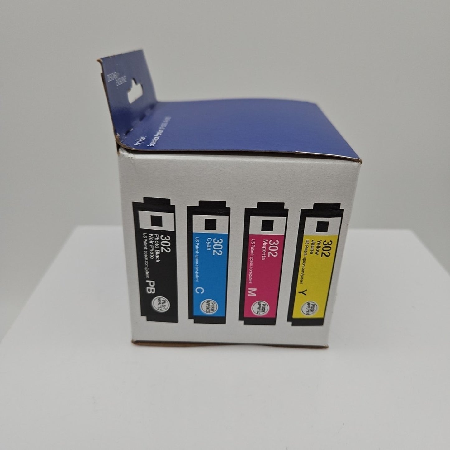 Genuine Epson 302 Photo Black Cyan Magenta Yellow Ink Cartridges Exp 02/26