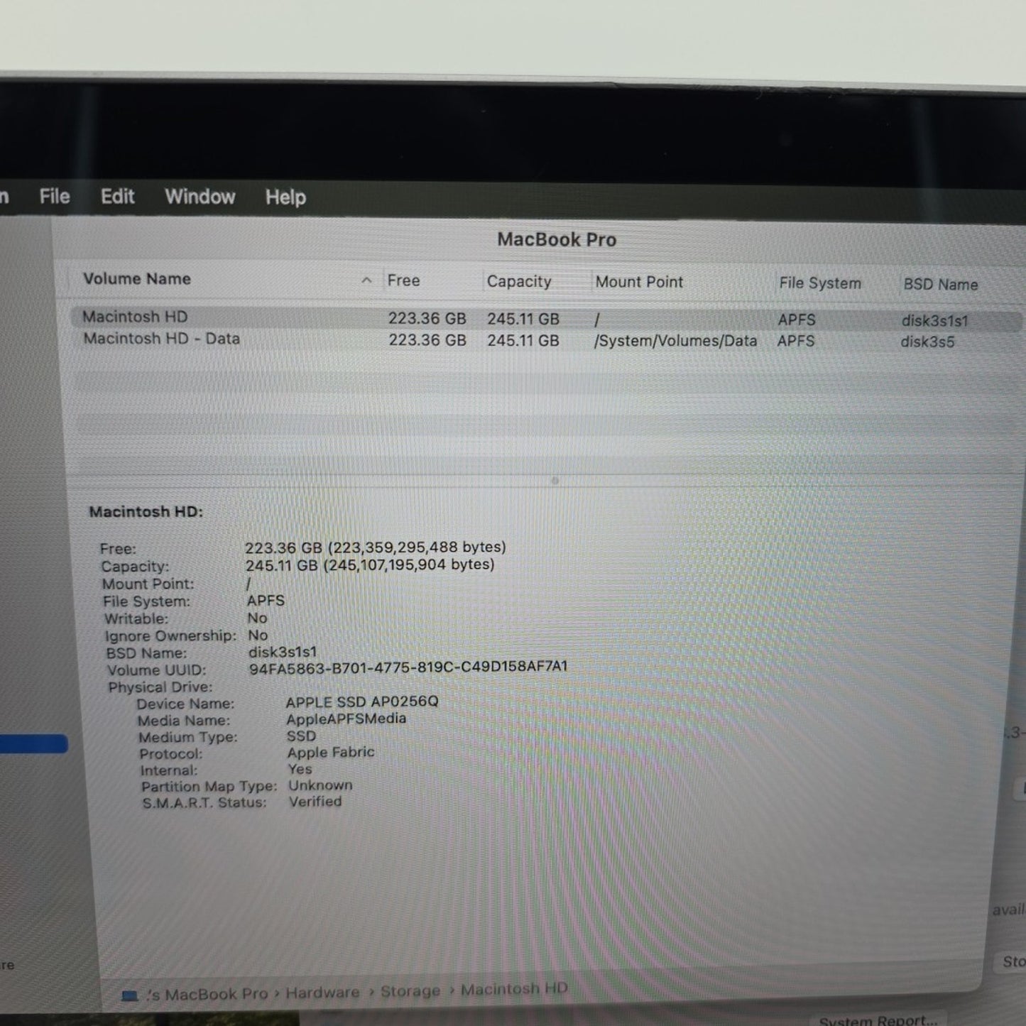Apple MacBook Pro 13" 2020 A2338 M1 8/8GPU 3.2GHz 8GB 256GB MYDA2LL/A L141