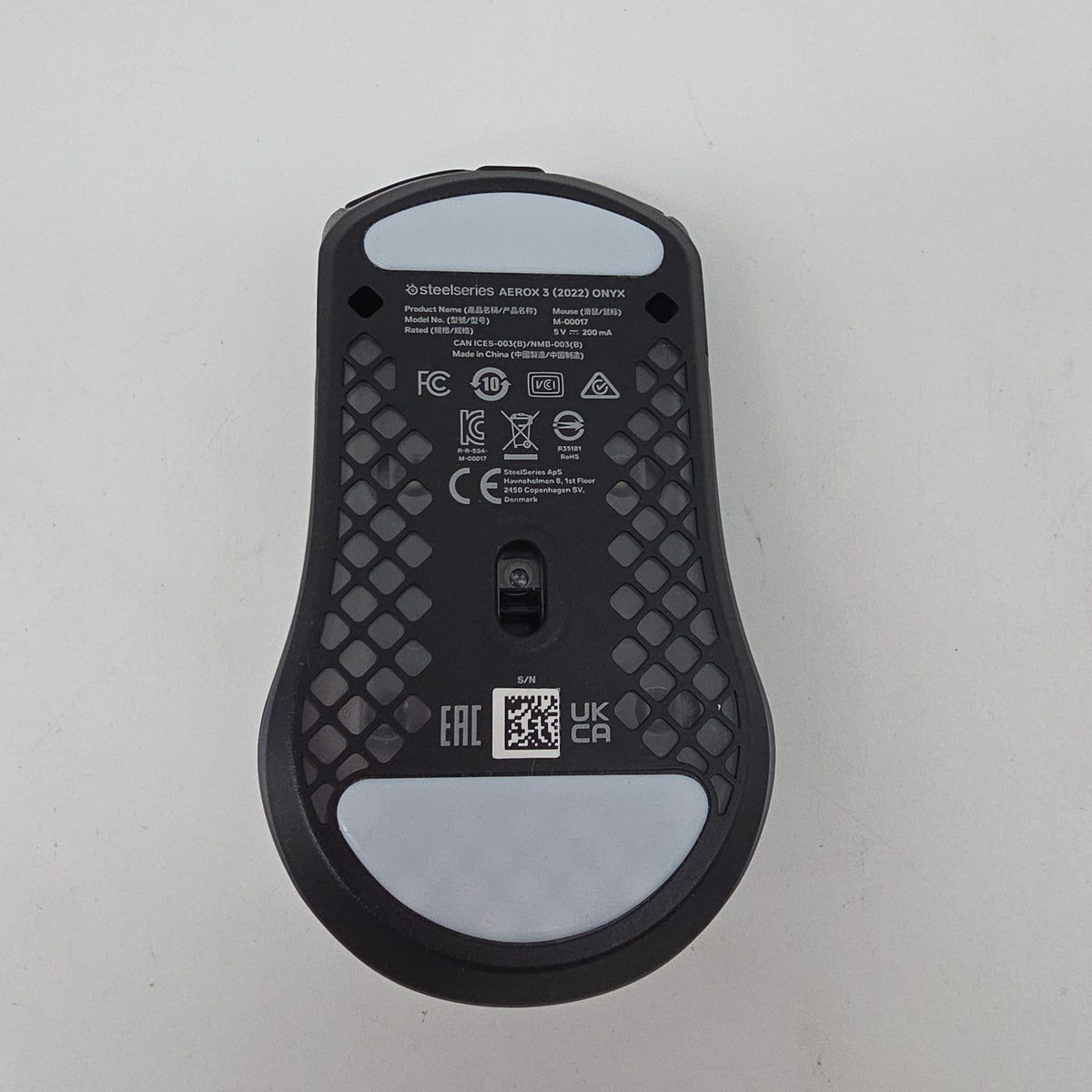SteelSeries Aerox 3 Wired Onyx Gaming Mouse M-00017 Honeycomb Black