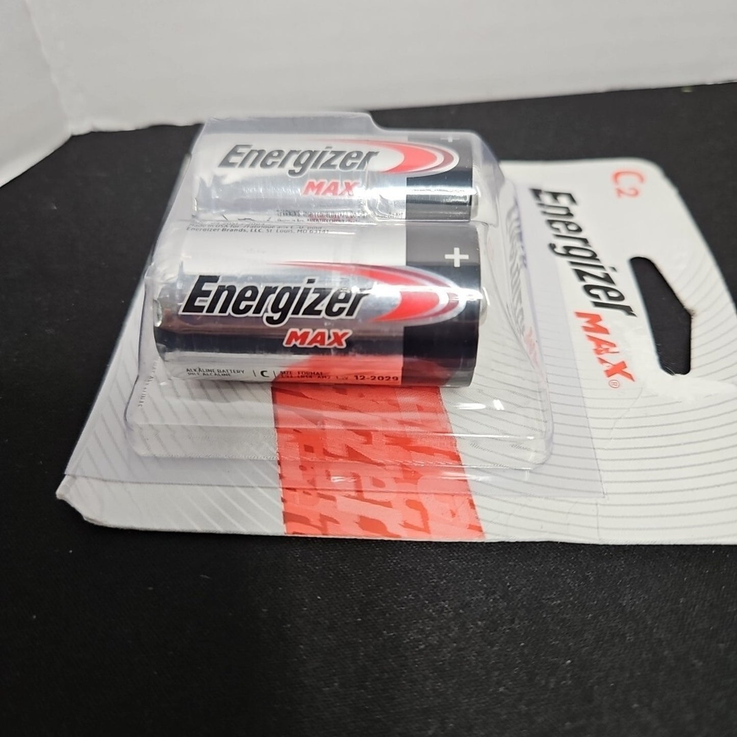 Energizer Max C 2 Pack Expires 12/2029