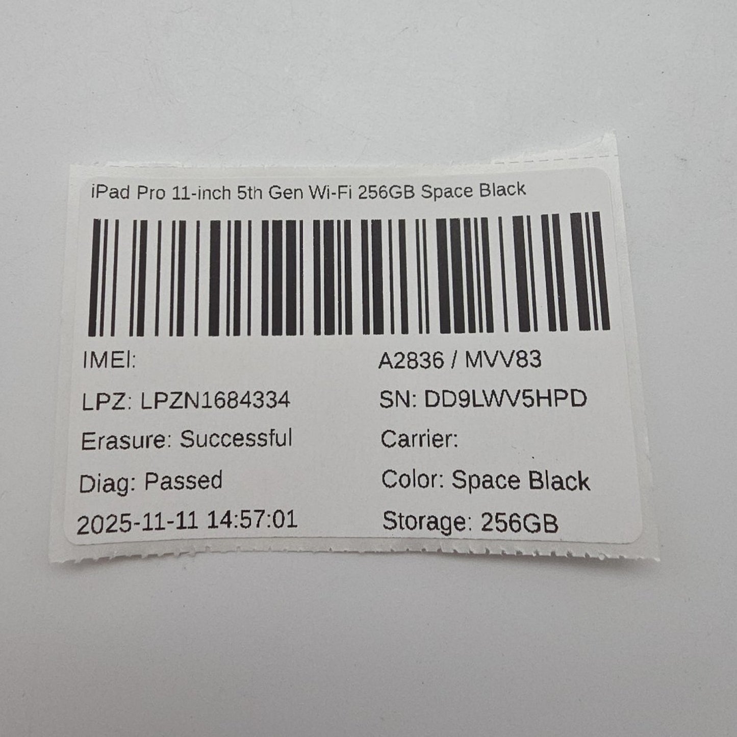 Apple iPad Pro 11-inch (M4) 256GB Space Black (A2836) MVV83LL/A