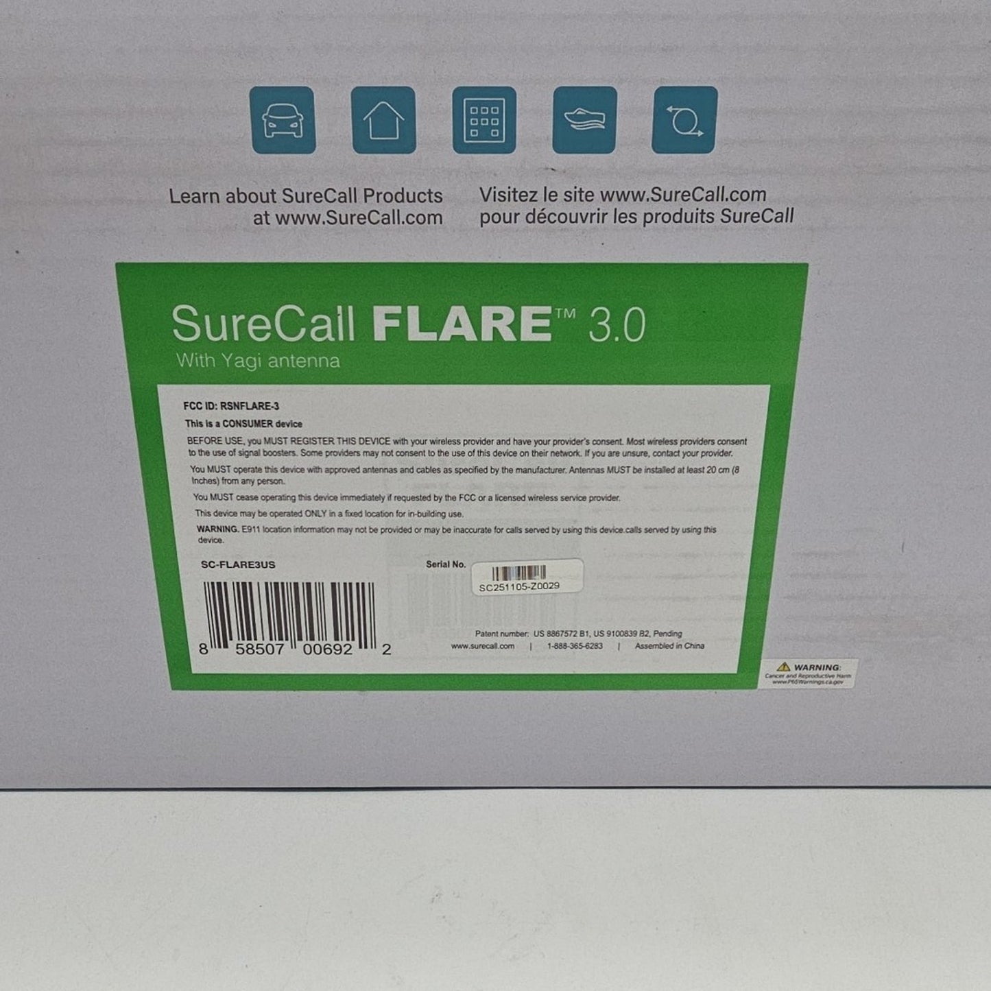 SureCall Flare 3.0 Signal Booster