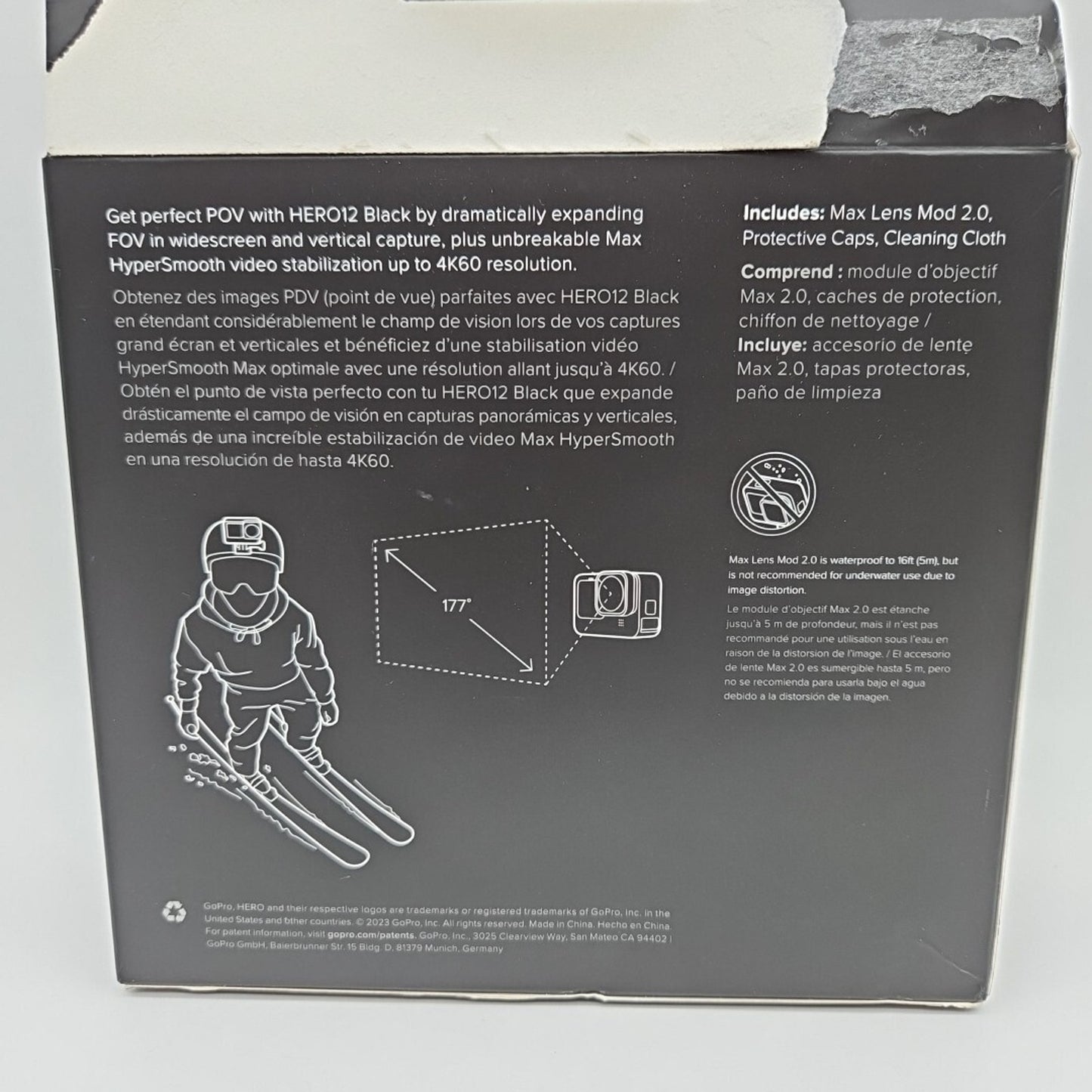 GoPro - Max Lens Mod 2.0 for HERO12 HERO11 HERO10 HERO9