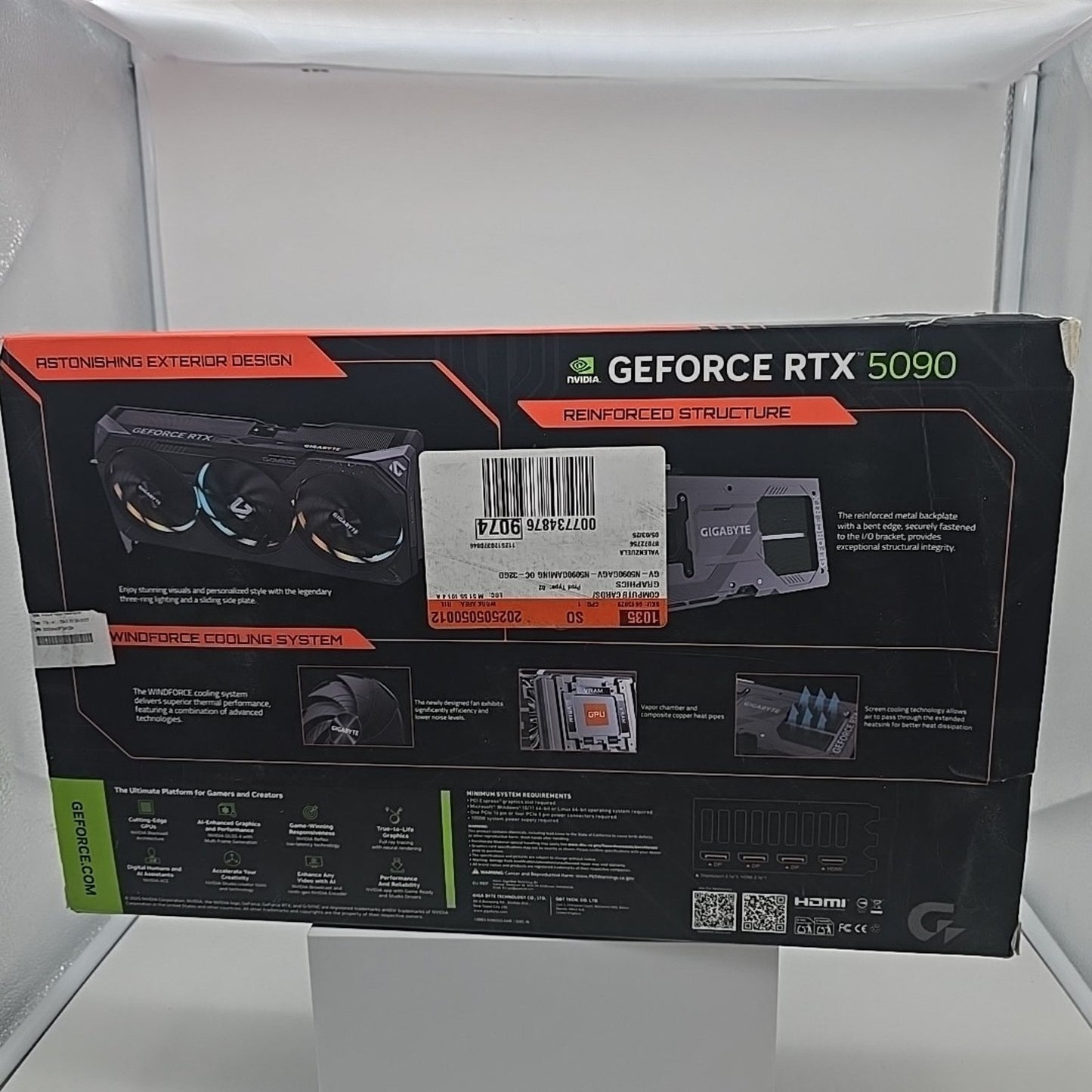 NVIDIA RTX 5090 OC - GIGABYTE GeForce RTX 5090 32GB GAMING GPU – Open Box
