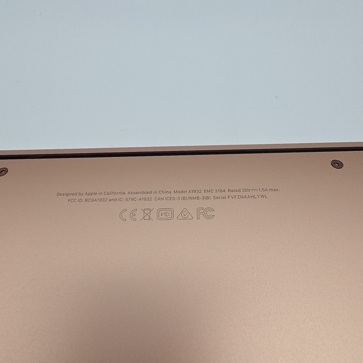 Apple MacBook Air 13" 2019 A1932 i5 128GB SSD 8GB DDR3 L178