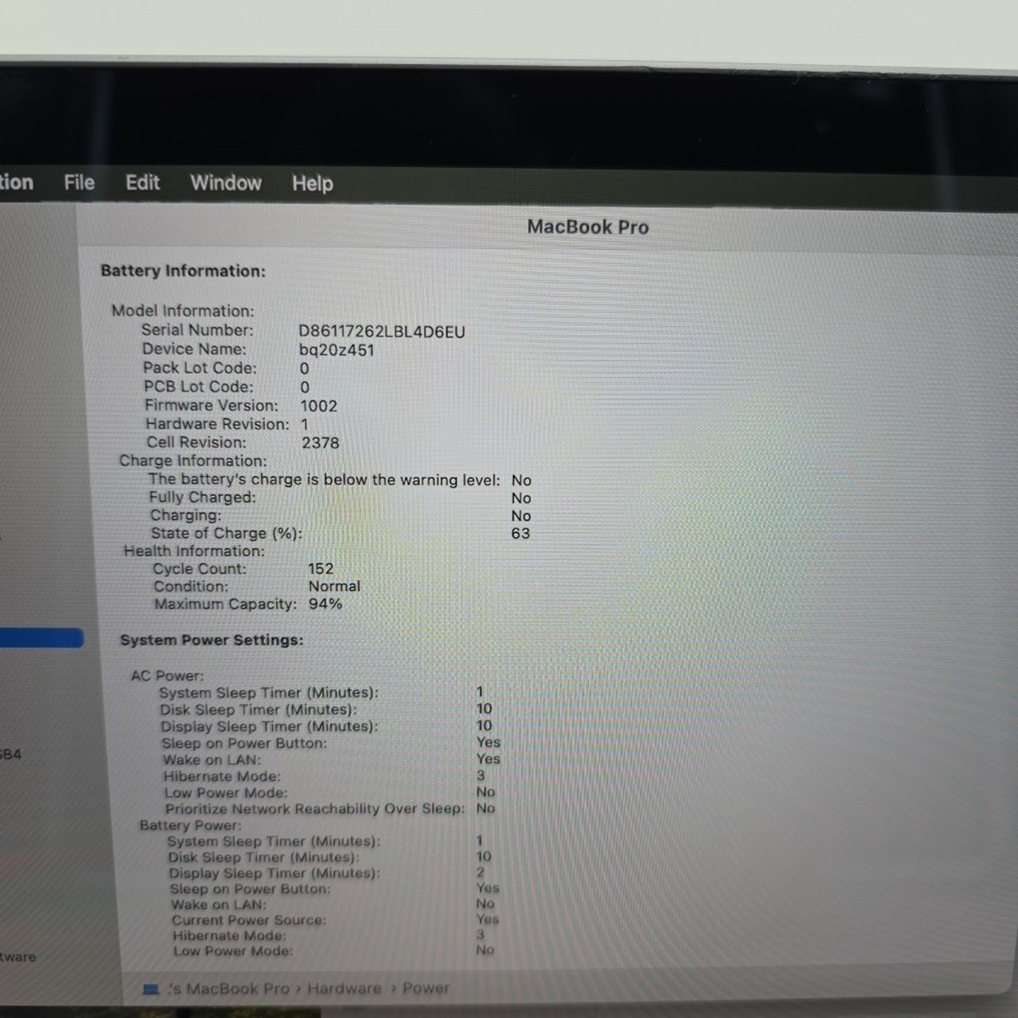 Apple MacBook Pro 13" 2020 A2338 M1 8/8GPU 3.2GHz 8GB 256GB MYDA2LL/A L141