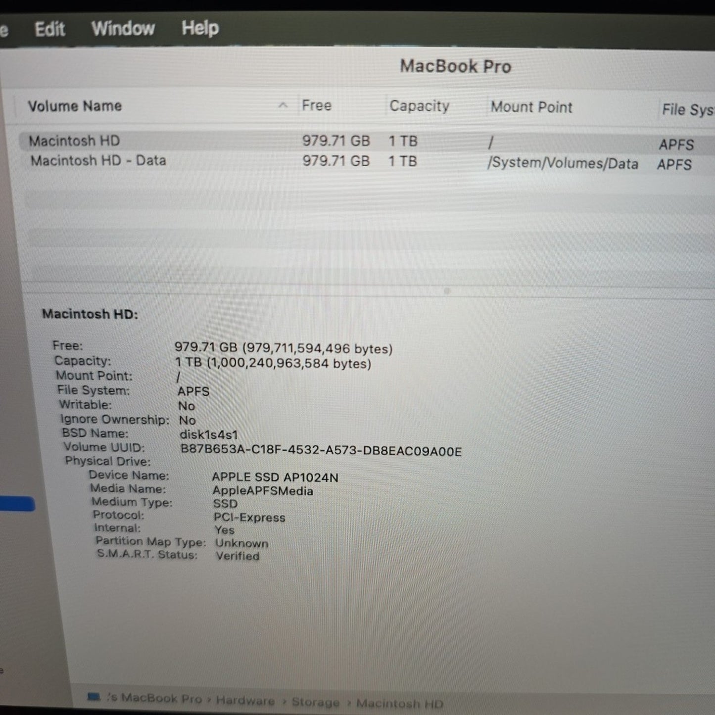 Apple Macbook Pro 16in Core i9 2.3GHz 1TB SSD 32GB A2141 Radeon Pro L128