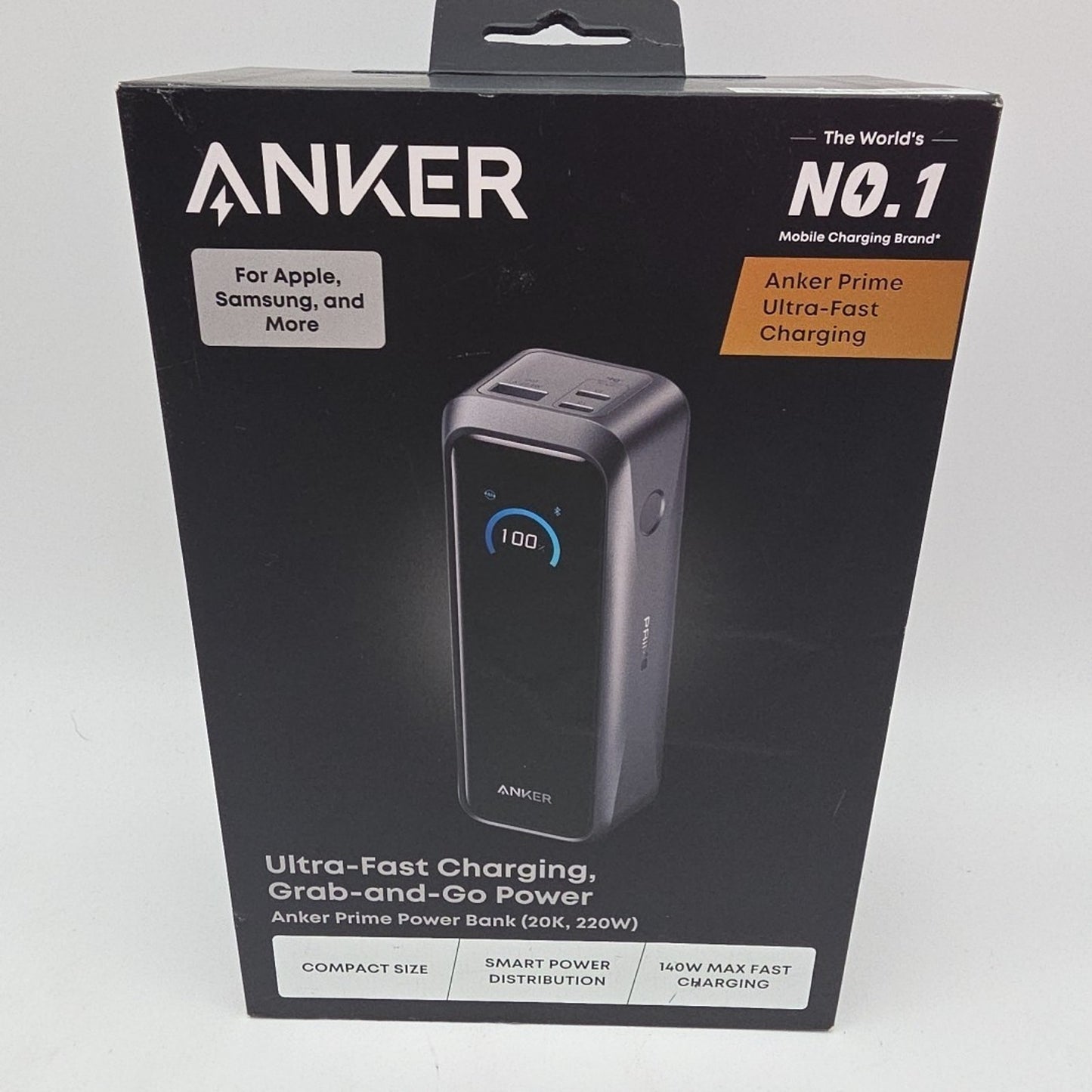 NEW ANKER Prime Power Bank (20K 220W) - Black - ULTRA FAST CHARGING