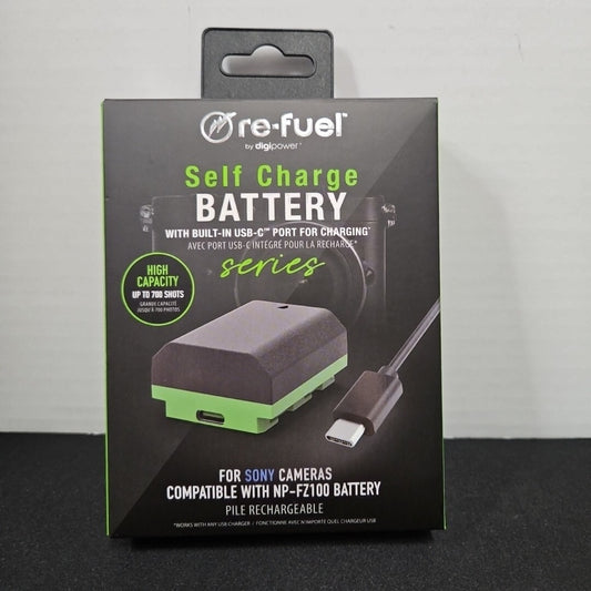 Digipower Re-Fuel Battery 2250mAh for Sony NP-FZ100 USB-C Charging