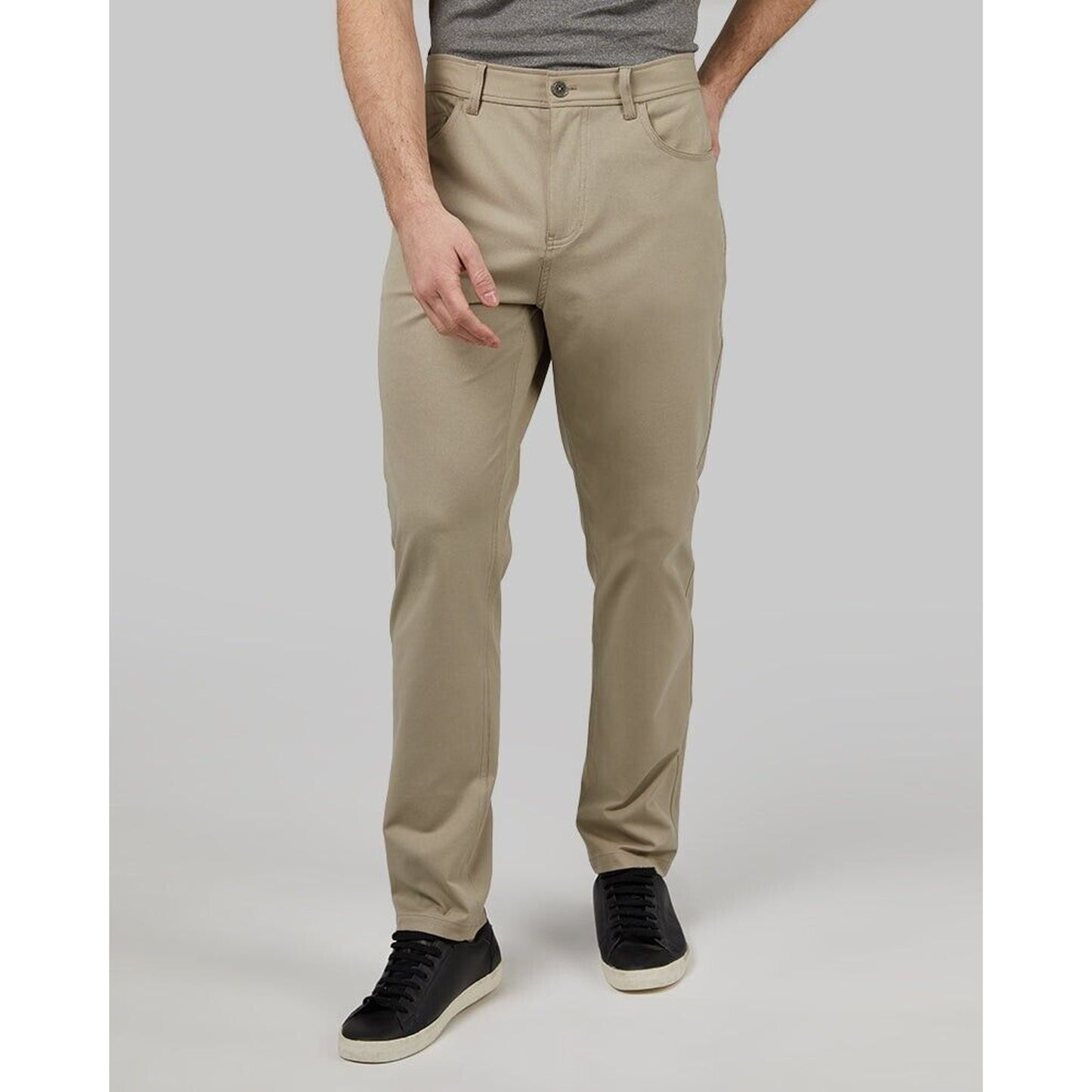 32 Degrees 5-POCKET STRETCH WOVEN PANT - DUSTY KHAKI