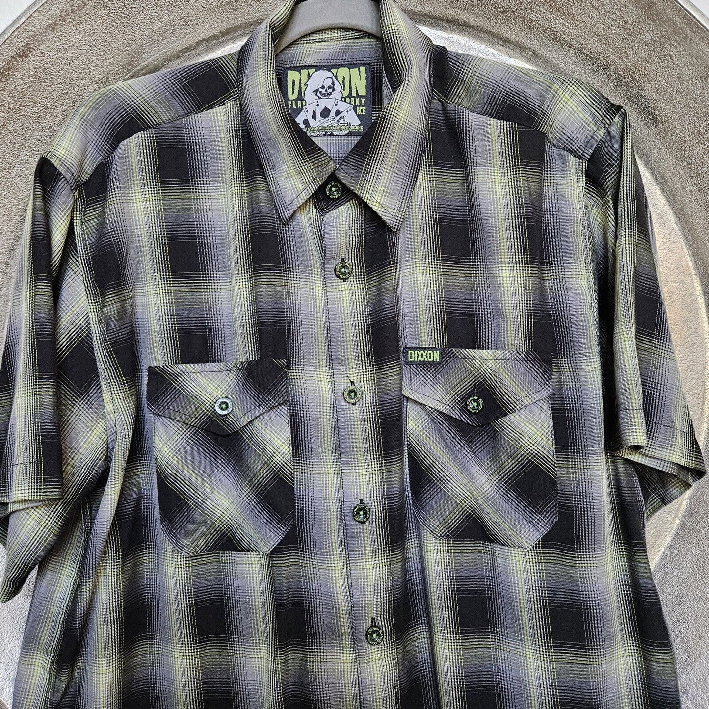 Dixxon Flannel Company The Ace Short Sleeve Party Shirt Size Large