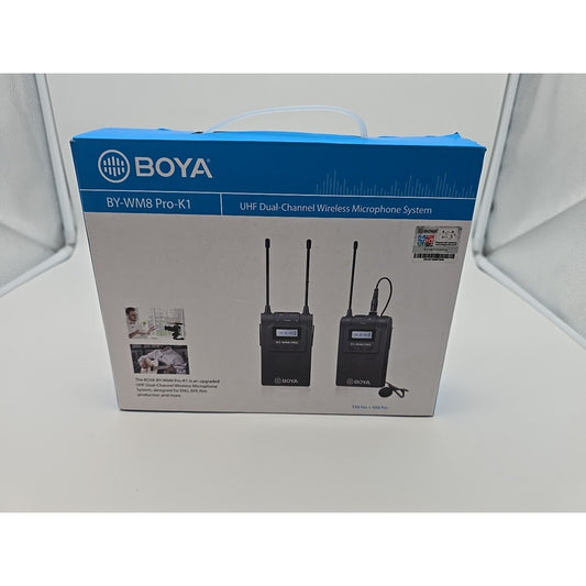 BOYA BY-WM8 Pro-K1 UHF Dual-Channel Wireless Microphone System #BY-WM8 PRO-K1