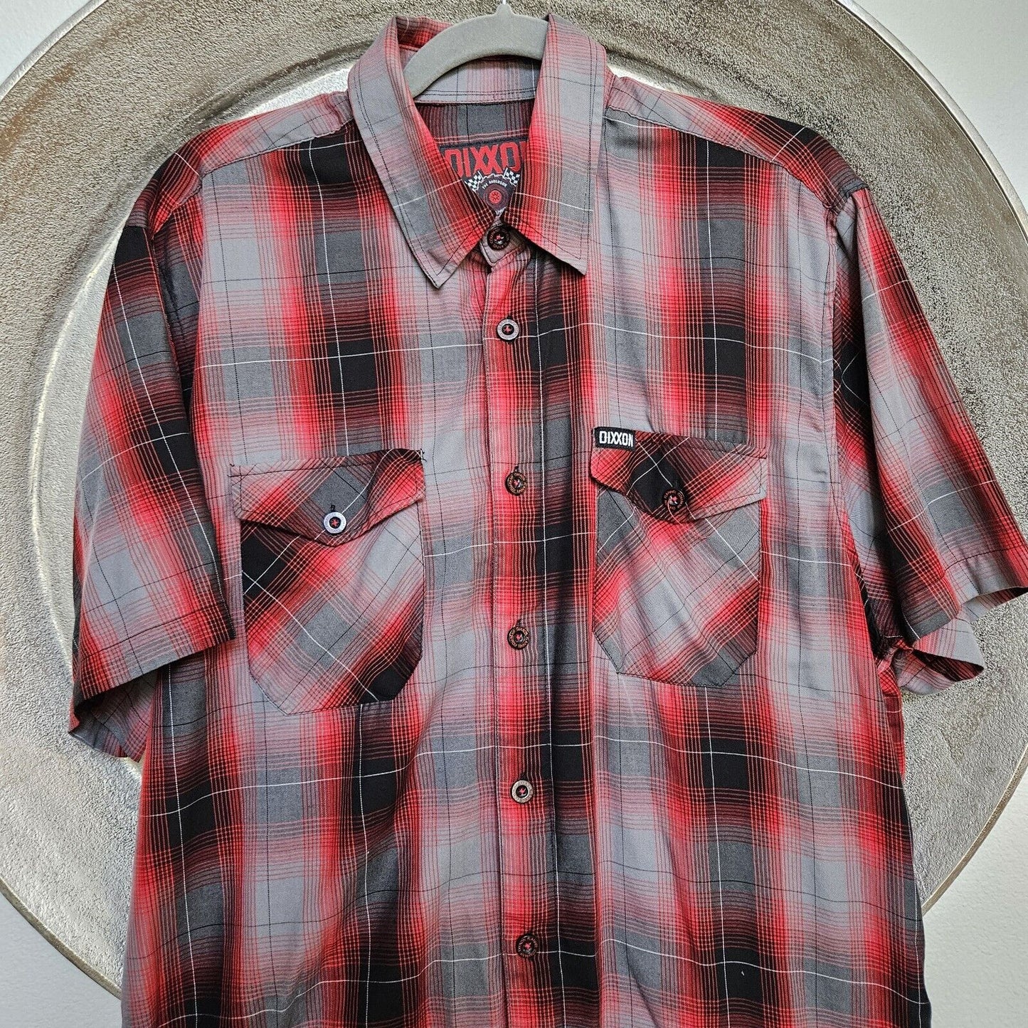 Dixxon Flannel Company The Anderson Short Sleeve Party Shirt Size Large