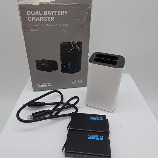 GoPro Dual Battery Charger + 2 Enduro Batteries for MAX2