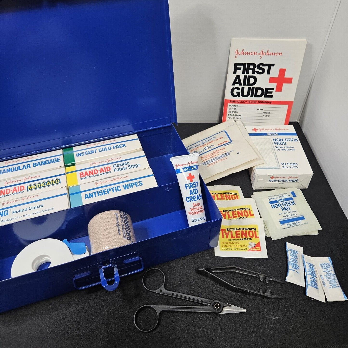 Vintage Johnson & Johnson First Aid Kit 8161