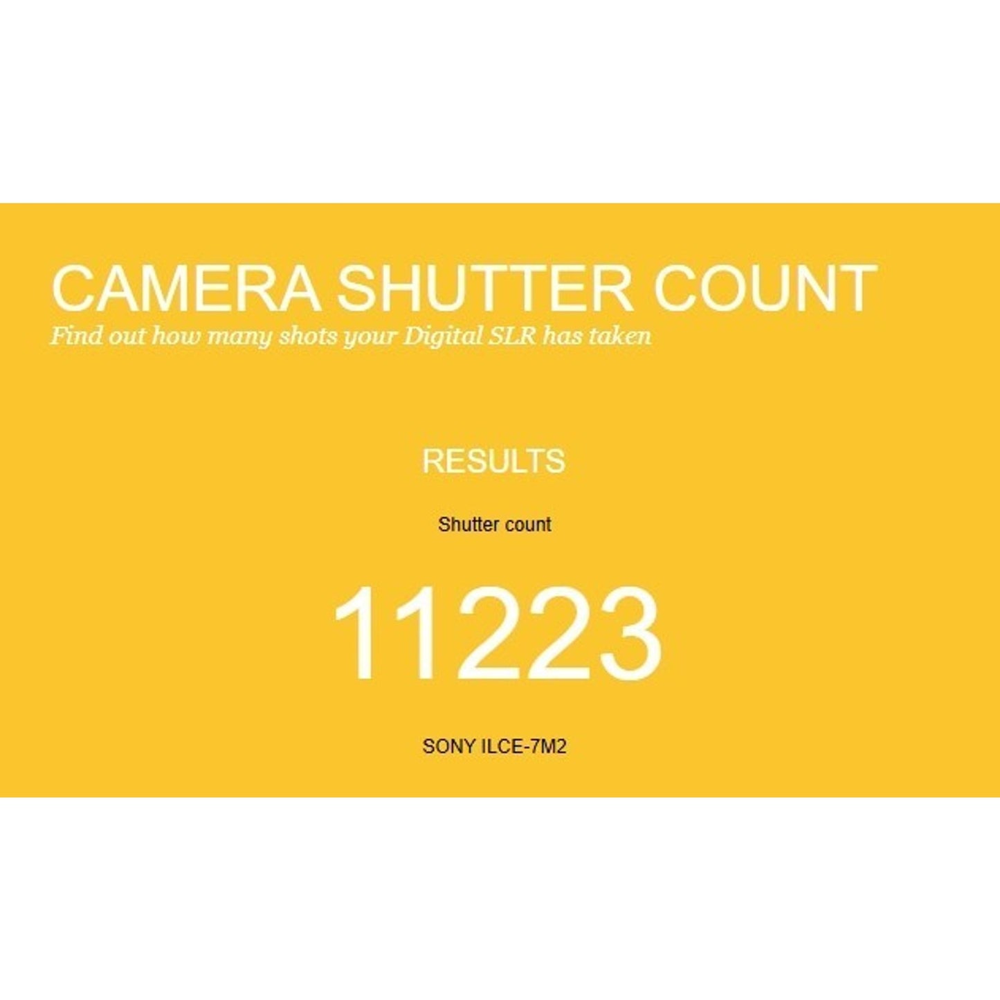 REPAIR Sony Alpha A7 II 24.3MP Digital Camera Black (Body Only) SN5786 11223 SC