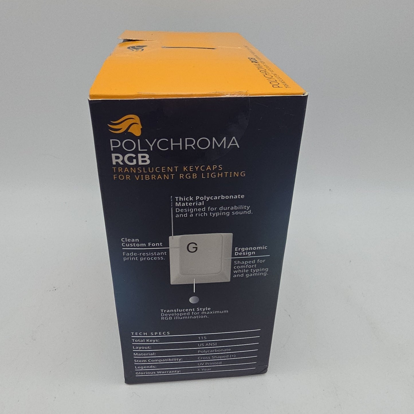 Glorious - Polychroma Universal RGB Keycaps for 100% 85% 80% TKL 60% Compact ...