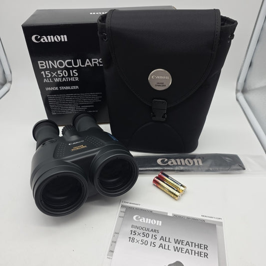 OPEN BOX Canon 15x50 IS UD 4.5 All Weather Image Stabilizer Binoculars