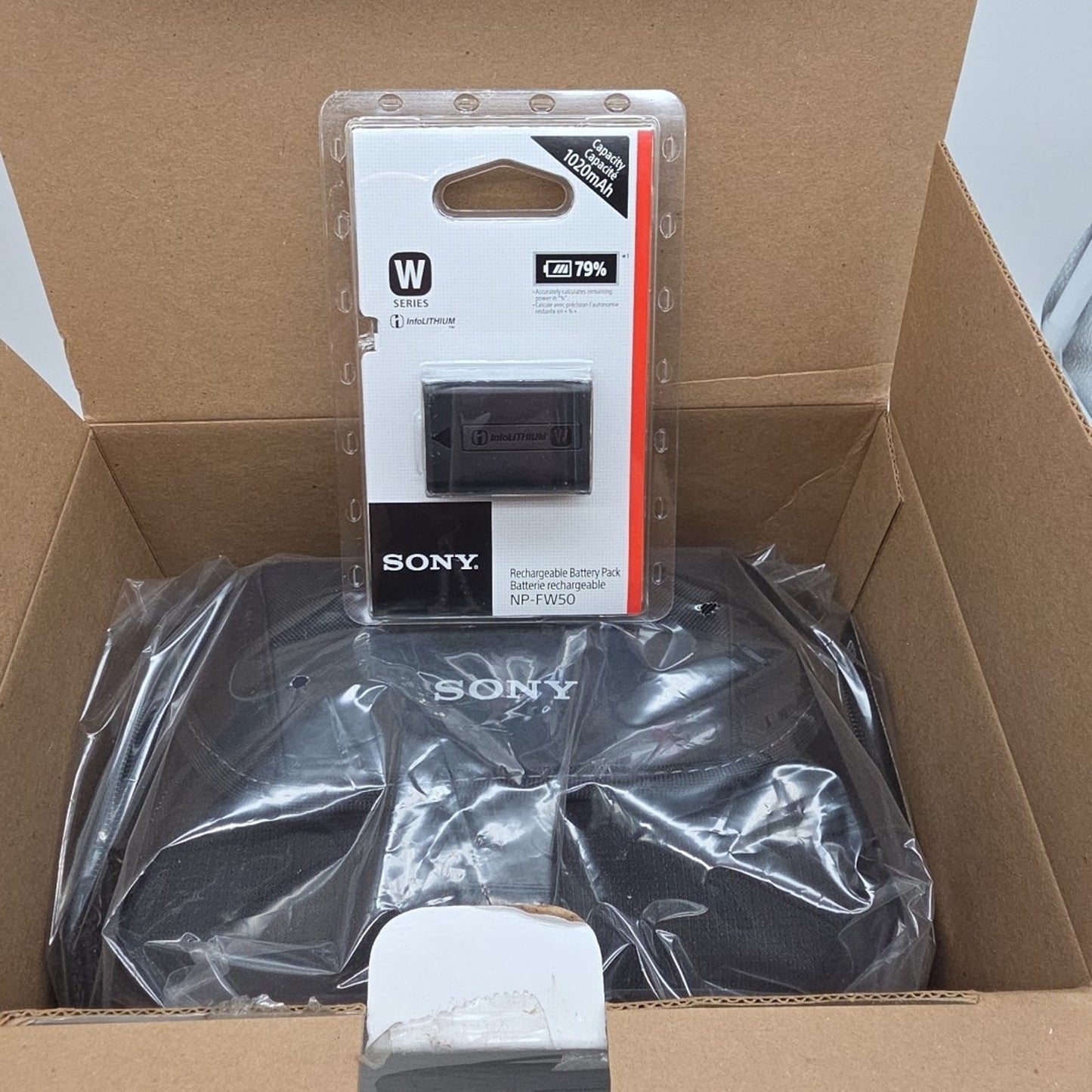 Sony ACC-W50U W Series Battery and Soft Carrying Case Accessory Kit Black