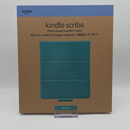 Kindle Scribe Plant-Based Leather Folio Cover with Magnetic Attach Jade NEW