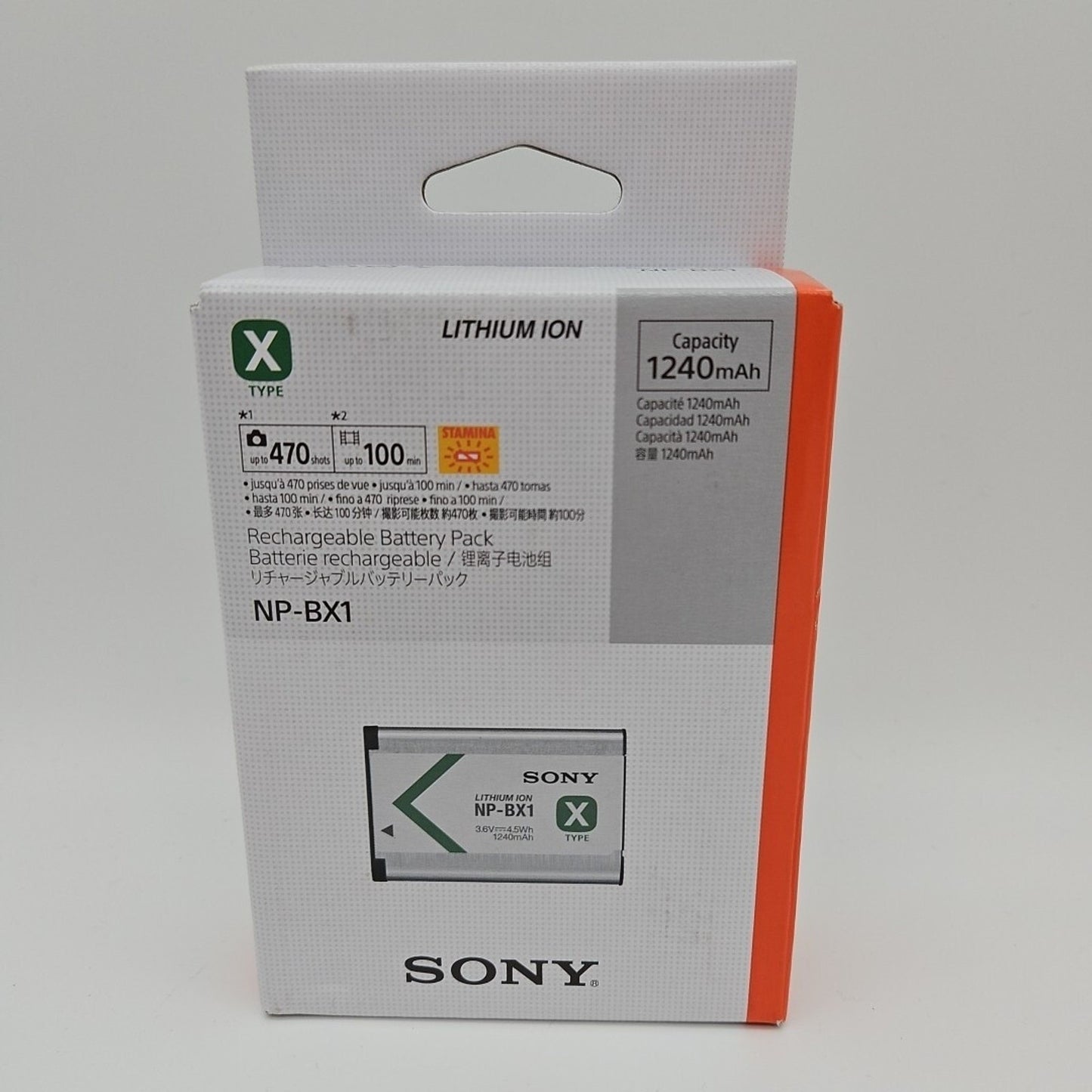 Sony NP-BX1/ Rechargeable Lithium-Ion Battery Pack (3.6V, 1240mAh)