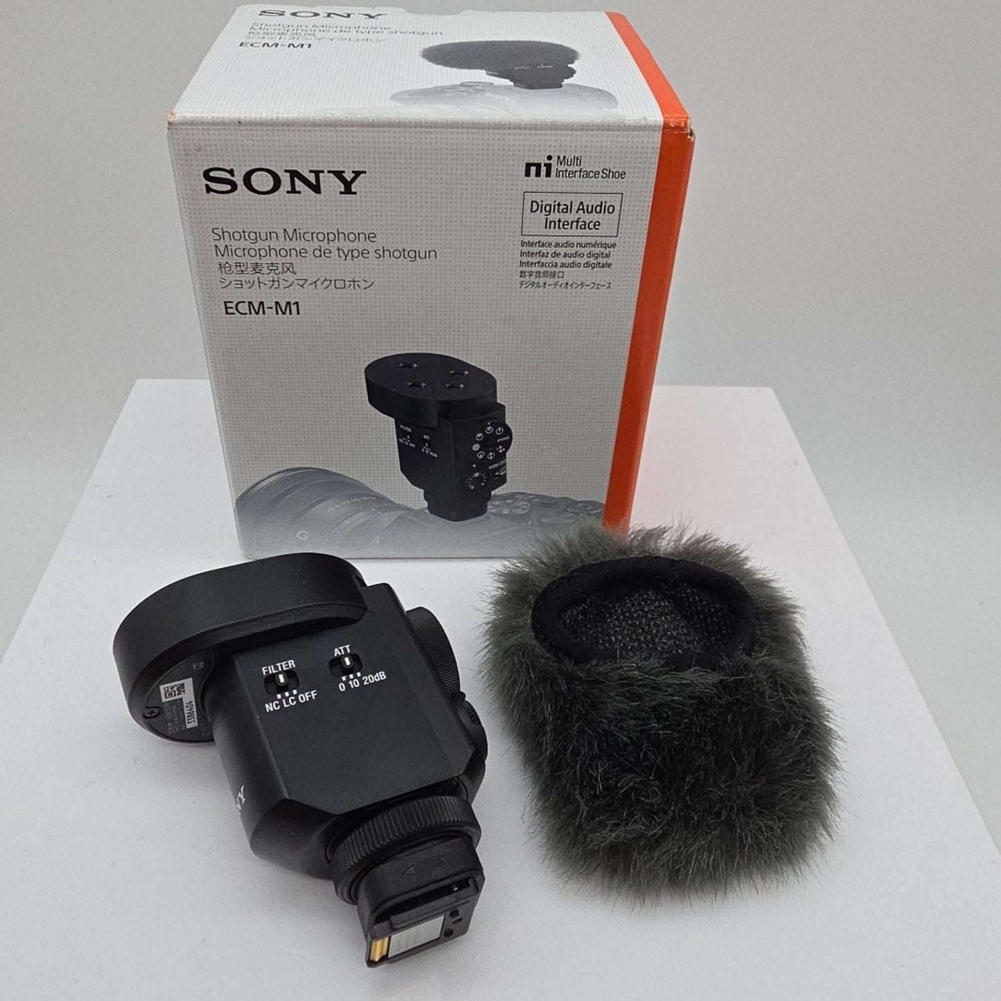 Sony ECM-M1 Digital Shotgun Microphone w/ Deadcat Wind Muff
