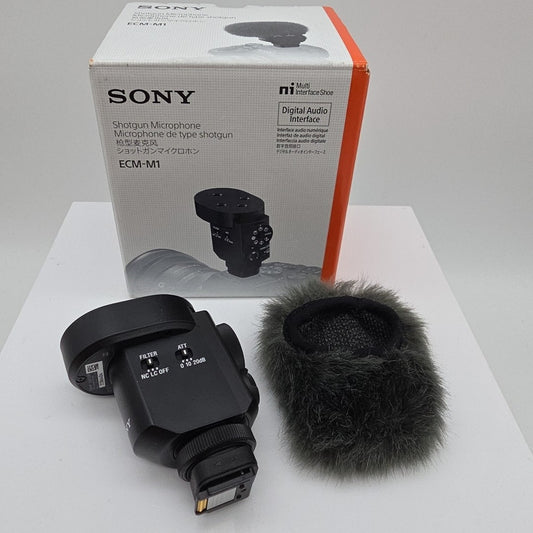 Sony ECM-M1 Digital Shotgun Microphone w/ Deadcat Wind Muff