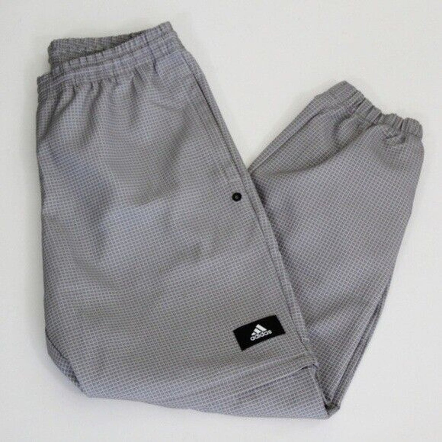 Adidas Bubble Pant Gray White Window Pane Size Medium