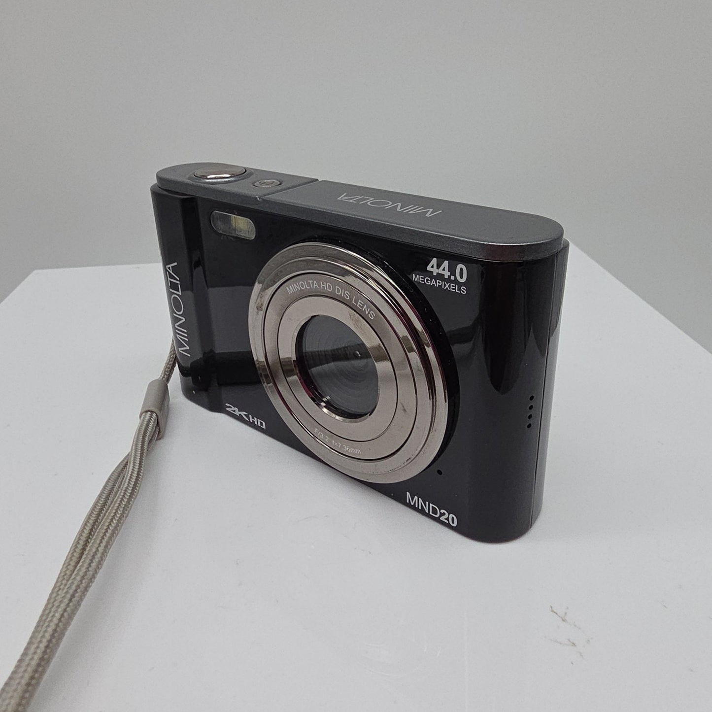 Minolta MND20 44MP Digital Camera 2.7K Ultra HD Video 16X Zoom Tested Working