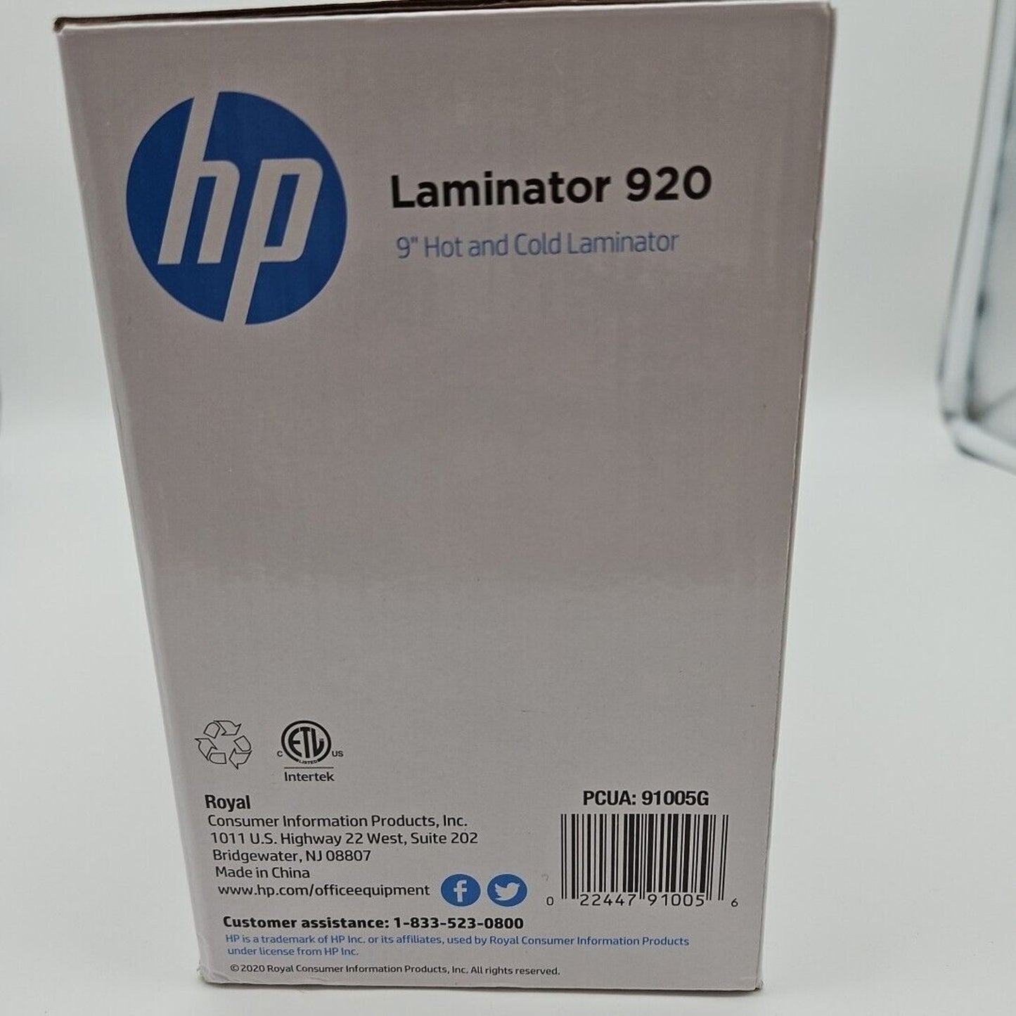 HP - Hot & Cold Laminator Machine, 9.2-Inch Thermal Laminator with 2 Rollers