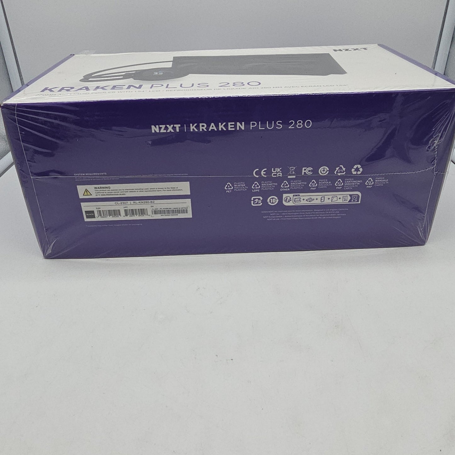 NZXT KRAKEN PLUS 280 MM AIO LIQUID COOLER WITH 1.54" LCD & STATIC PRESSURE FANS