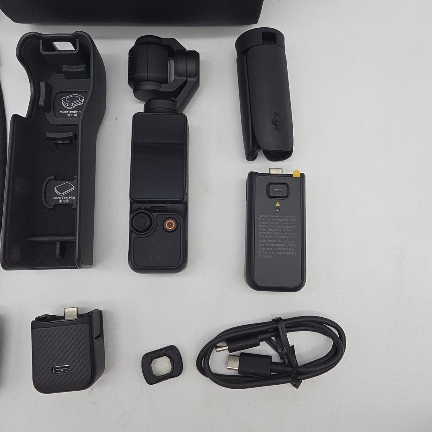 DJI Osmo Pocket 3 Creator Combo Action Camera Kit NO MIC MAGNET- WINDSCREEN