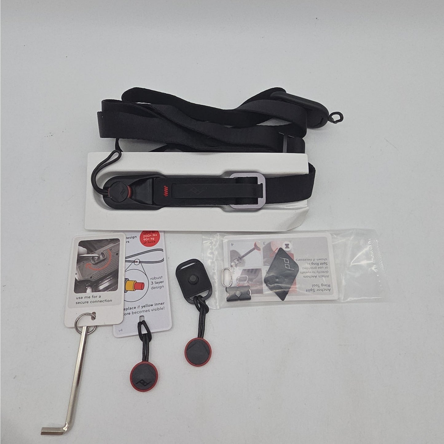 Peak Design Leash (0.7in) Camera Strap L-BL-3 (Black) NO Pouch