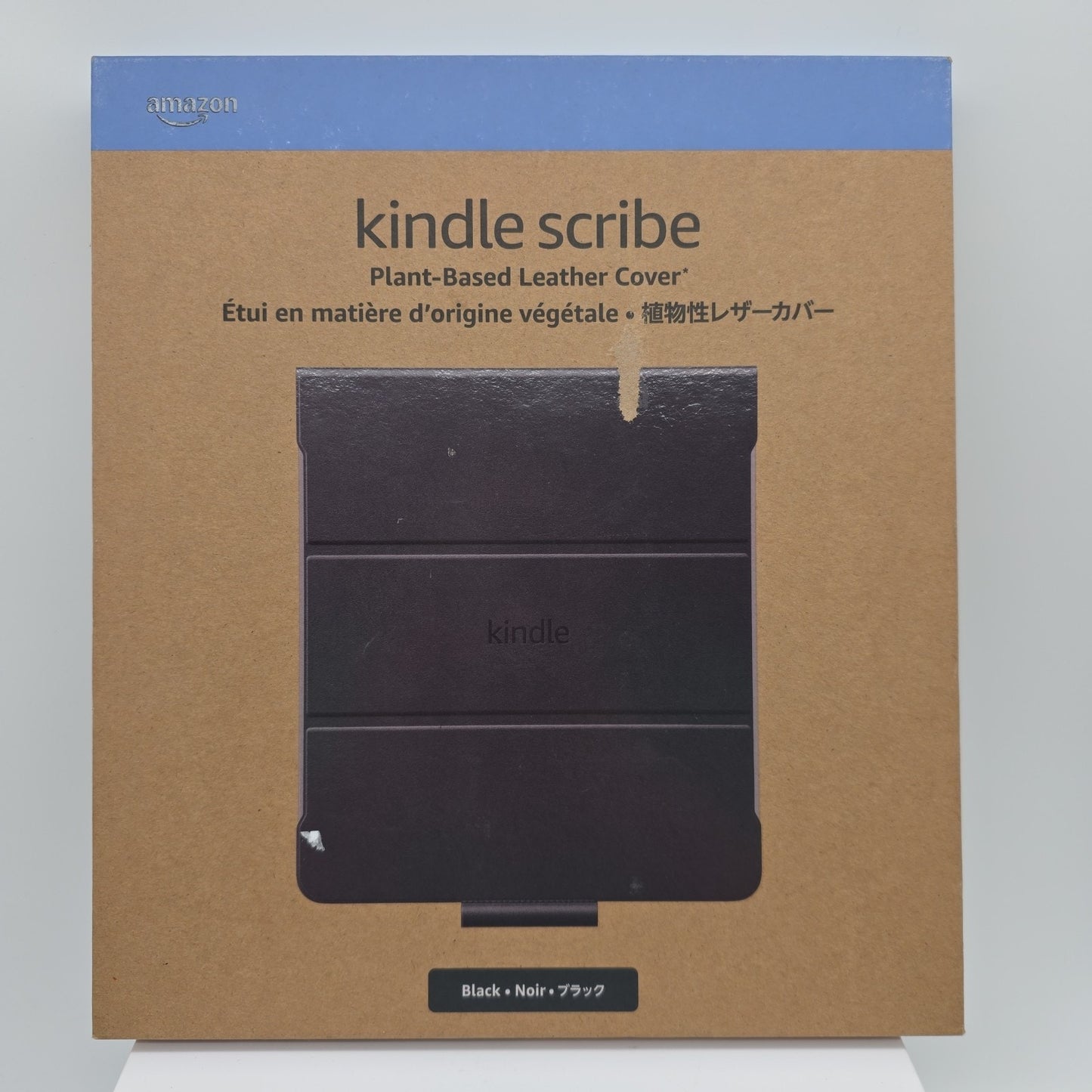 Amazon Plant-Based Leather Folio Cover For Kindle Scribe Black
