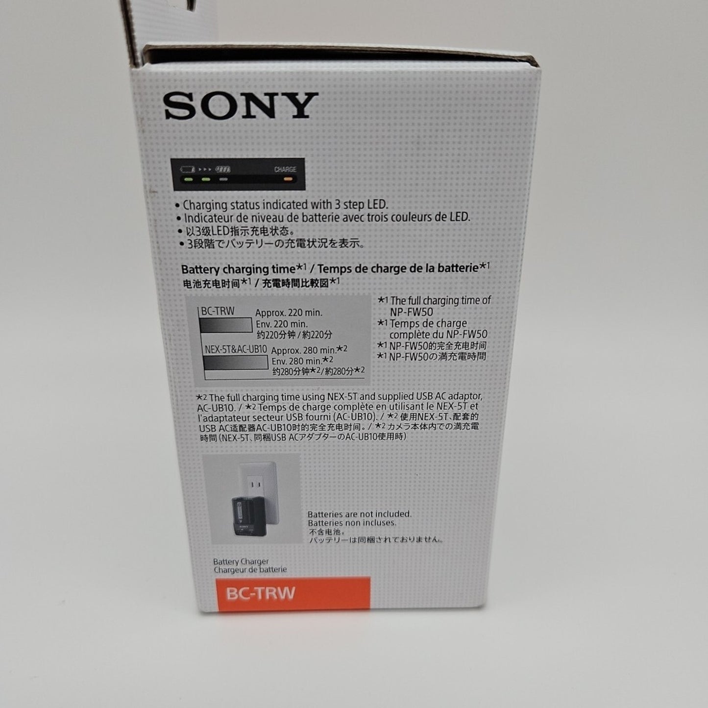 Sony BC-TRW W Series Battery Charger