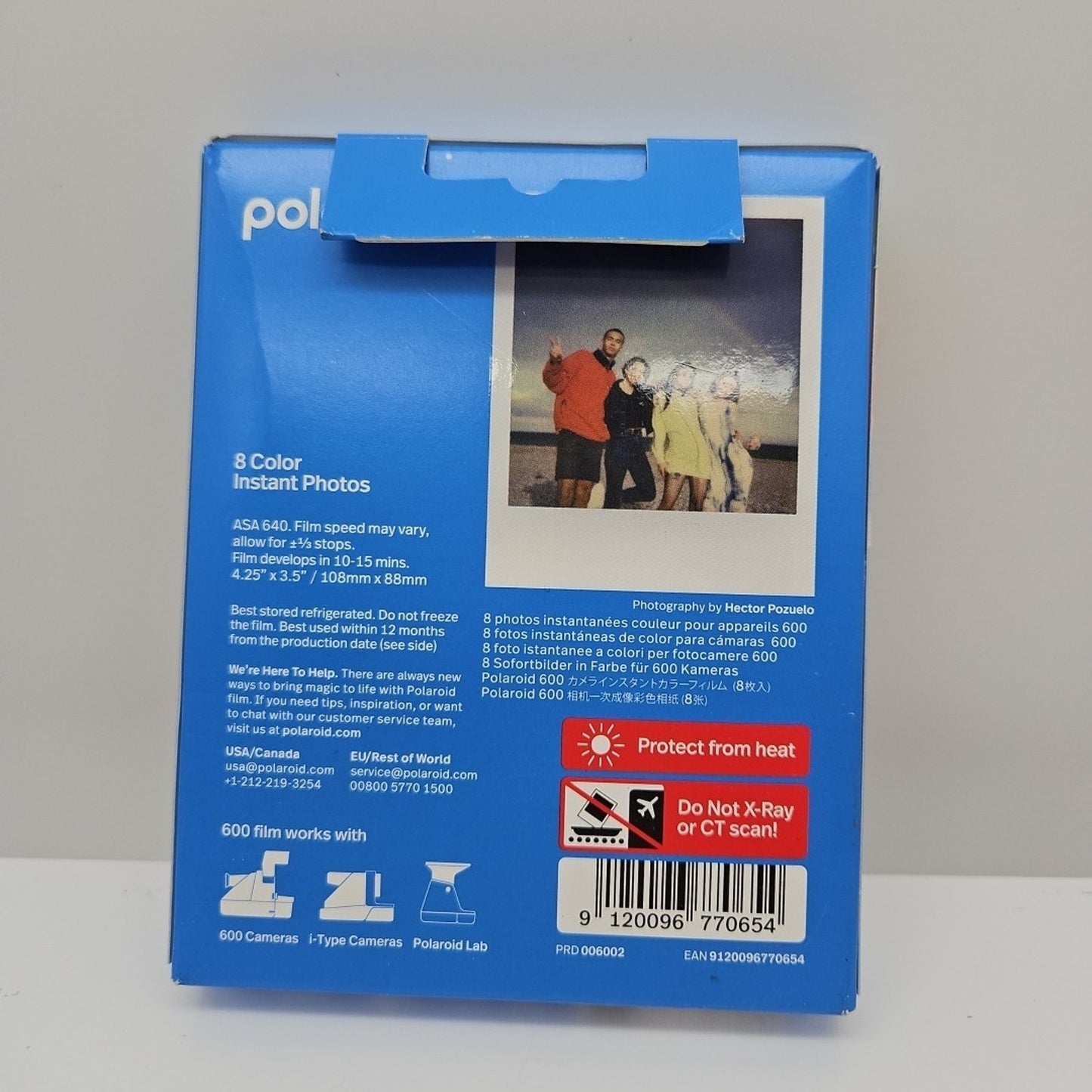 New Sealed Polaroid 600 Color Film for Polaroid Cameras - 8 Photos