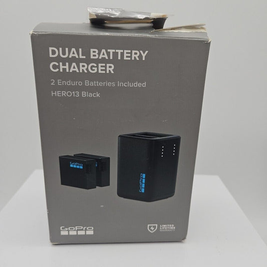 Gopro Dual-Battery Charger w/Two Enduro Batteries F/Hero13