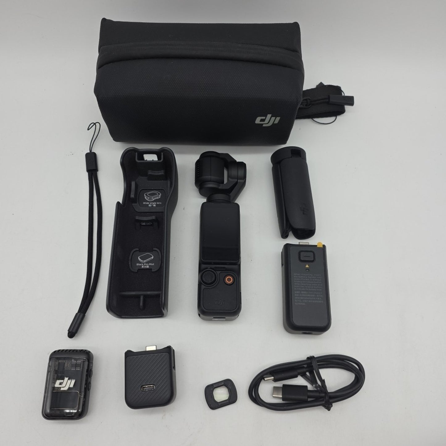 DJI Osmo Pocket 3 Creator Combo Action Camera Kit NO MIC MAGNET- WINDSCREEN