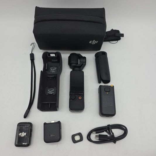 DJI Osmo Pocket 3 Creator Combo Action Camera Kit NO MIC MAGNET- WINDSCREEN