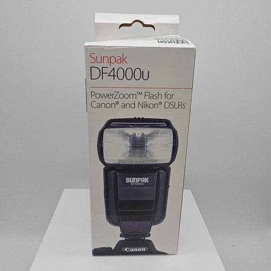 Sunpak DF4000U External Flash For Canon & Nikon Cameras DSLR