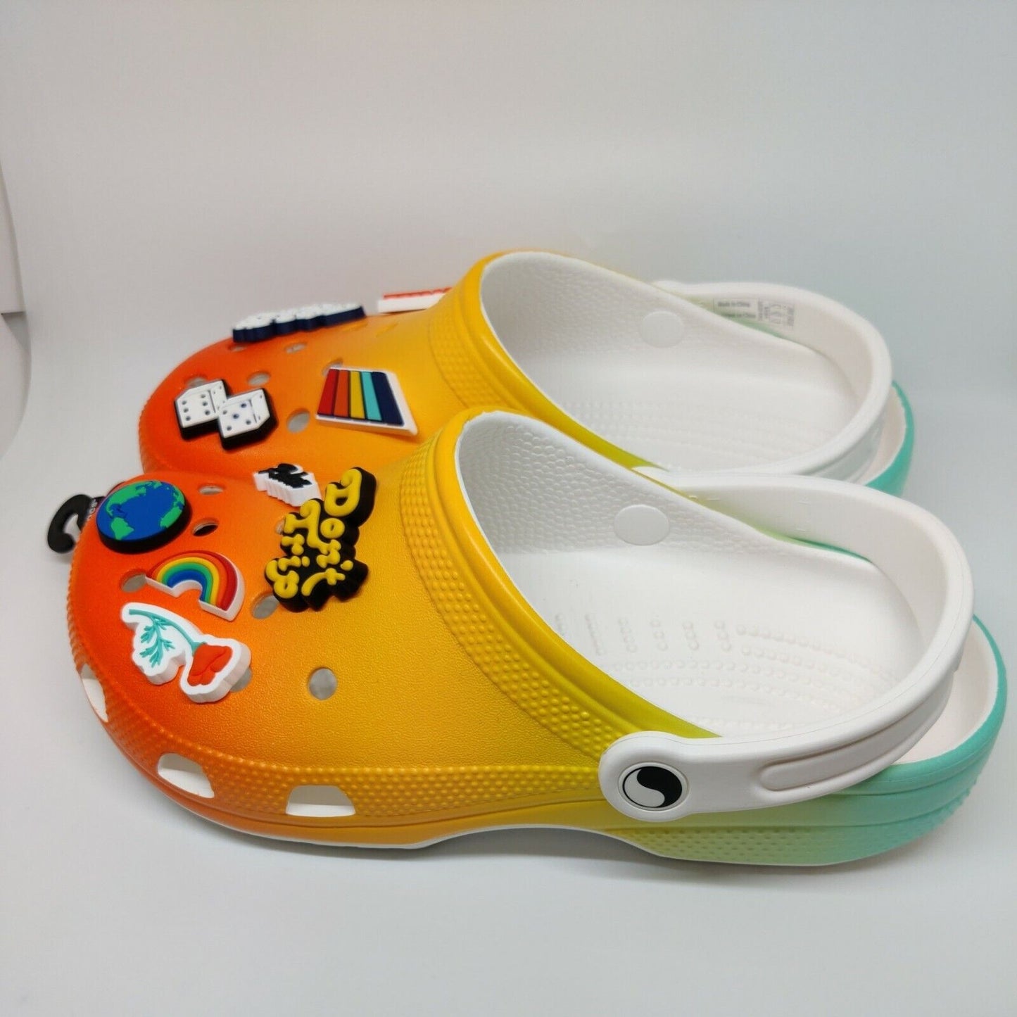 Free & Easy x Crocs Multicolor Clog Edition Jibbitz M6/W8 Roomy Fit