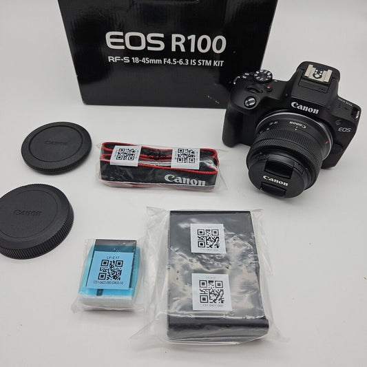 Canon EOS R100 24.1 MP Mirrorless Camera RF 18-45mm Lens