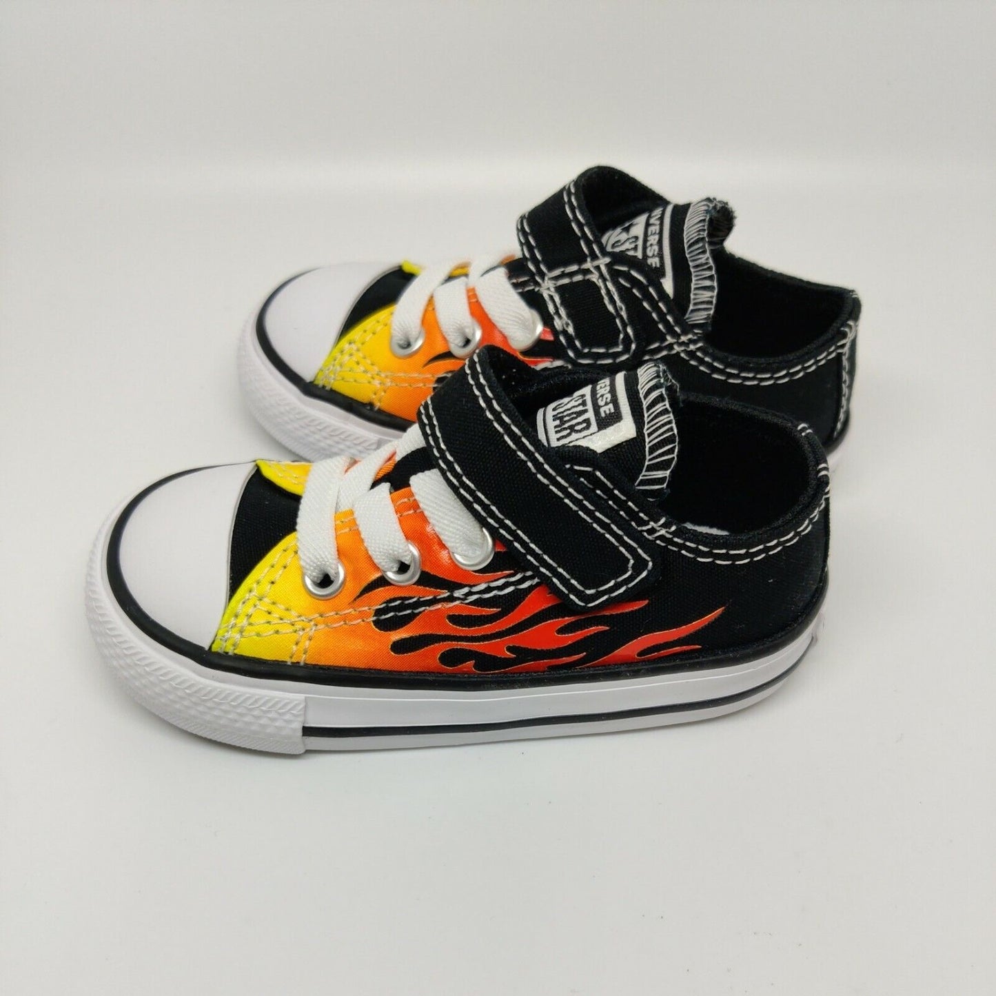 Converse Chuck Taylor All Star 1V Lo Flames Toddler Sneakers 766199F Infant Sz 5