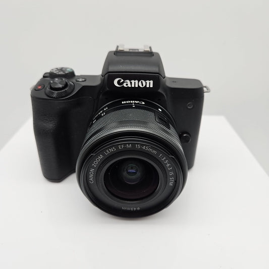 Canon EOS M50 Mark II 24.1MP Mirrorless Camera 15-45mm 1:3.5-6.3 IS SN5082